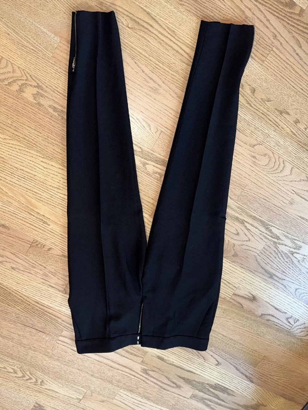 Stella McCartney Black Zip Ankle Skinny Trousers Size 44 (US 8)